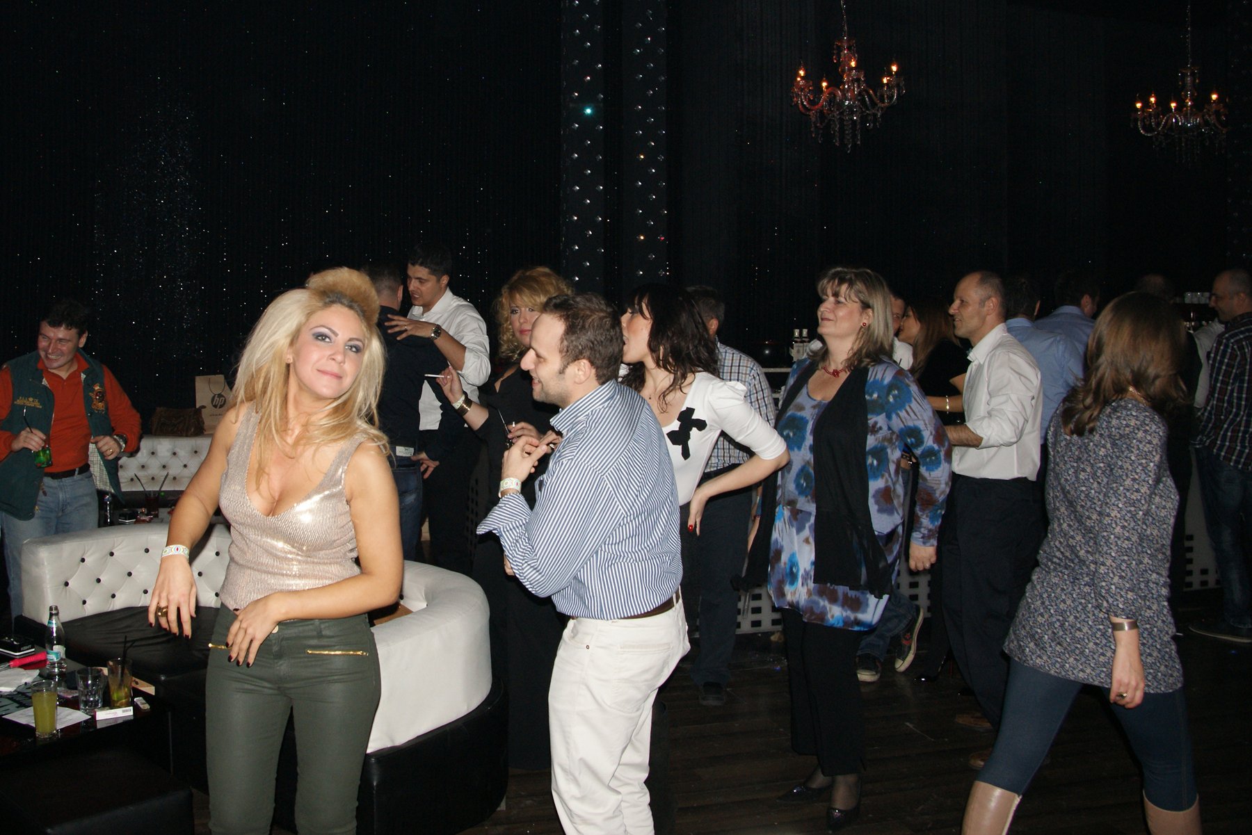 People dancing together on the dance floor at Club The Gate in Bucharest