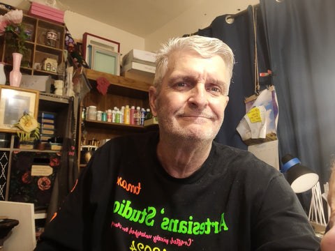 Tim McGinley in the Artisan’s Studios workspace