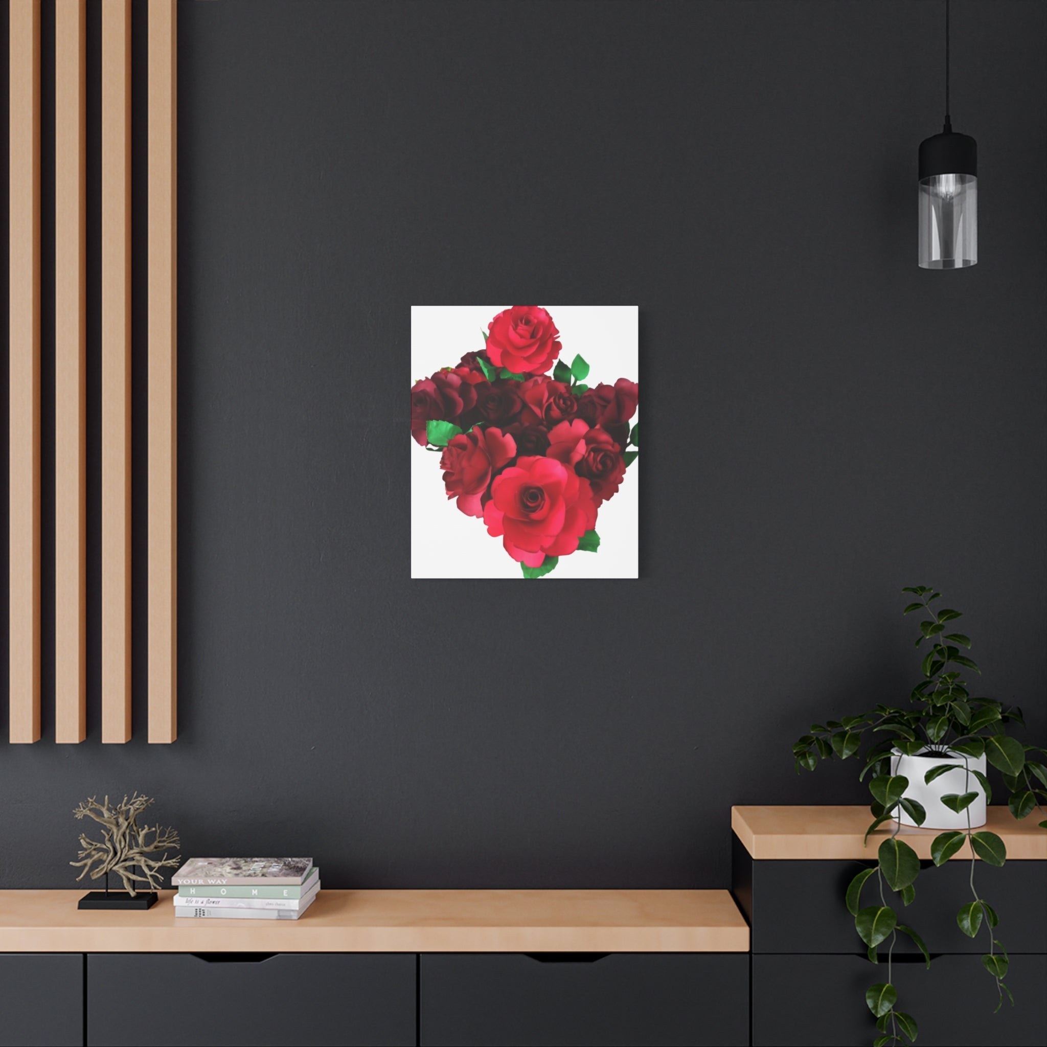 Canvas Print - Ruby Red Rose Bouquet, view 1
