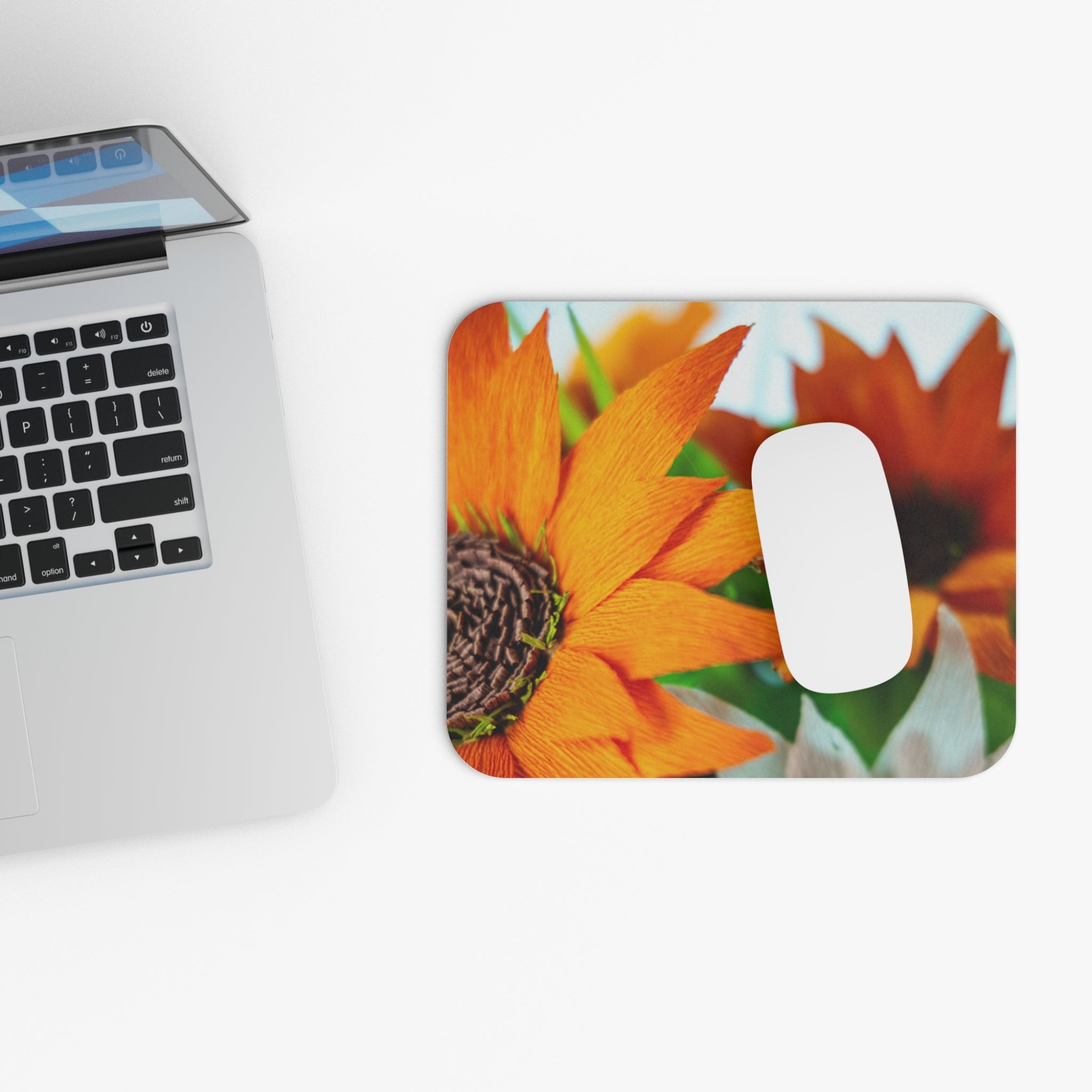 Mouse Pad (Rectangle) Sunflower on Mouse Pad, view 1