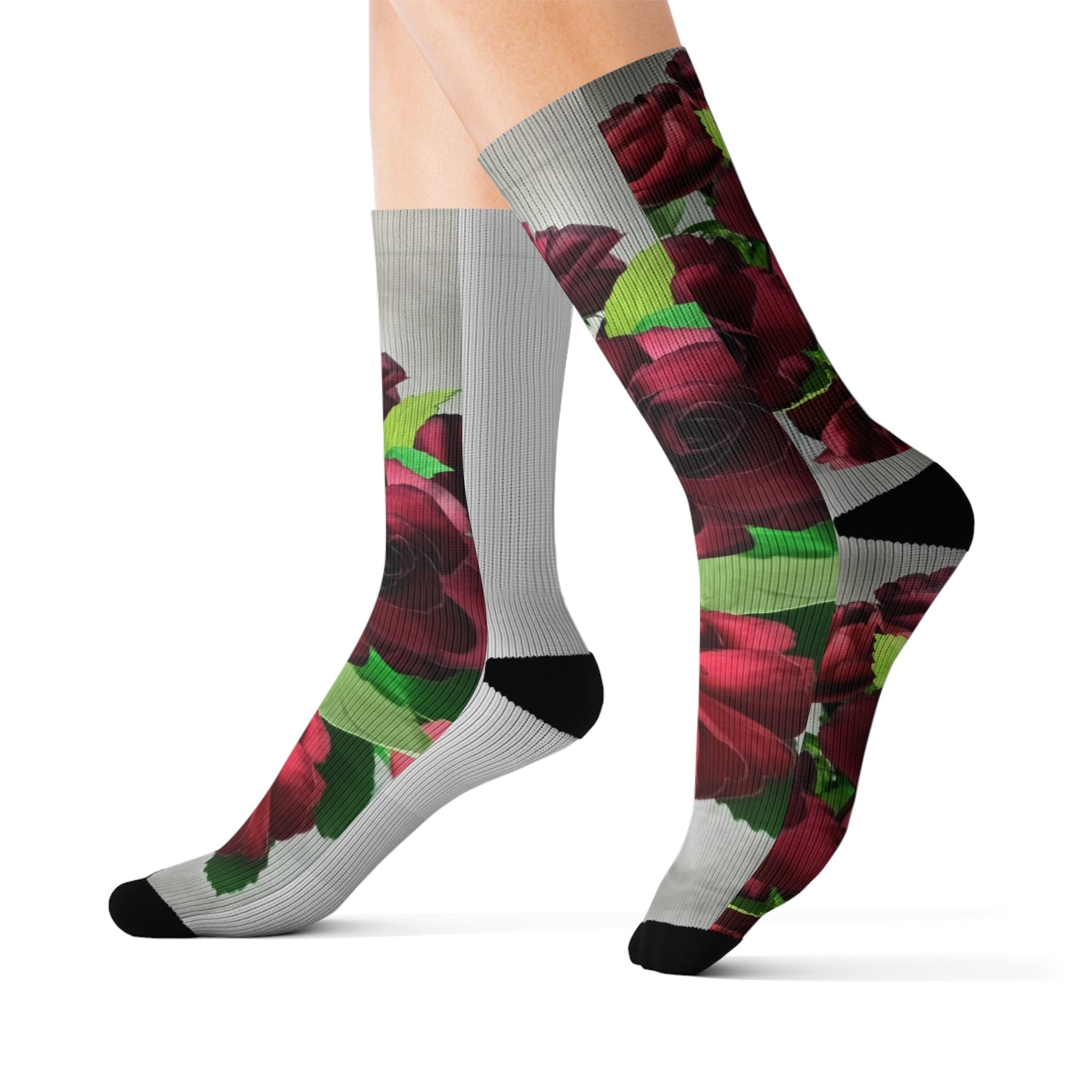 Sublimation Socks - Ruby's Love Design, view 1