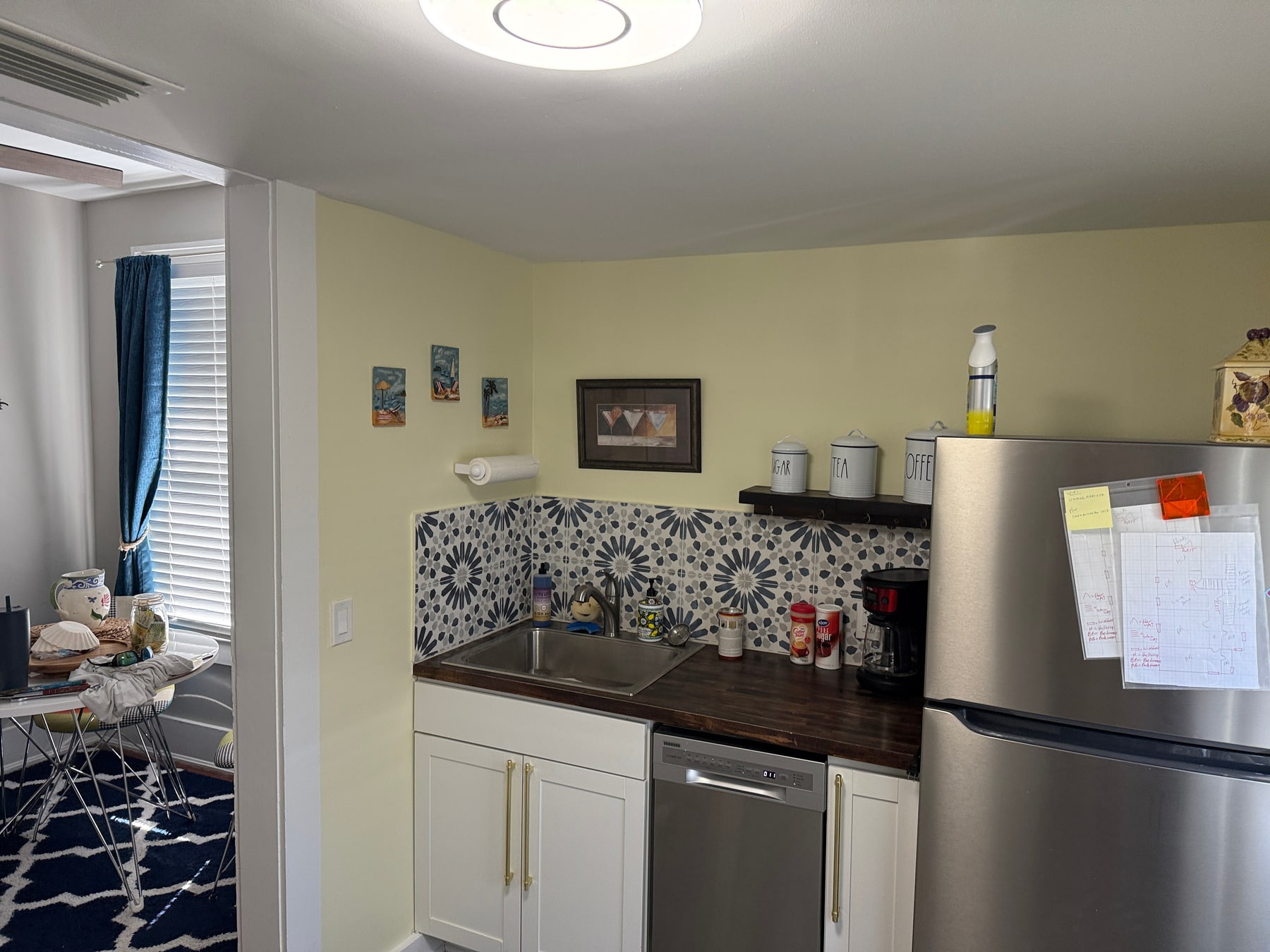 Finished kitchen refresh at the historic St. Augustine home