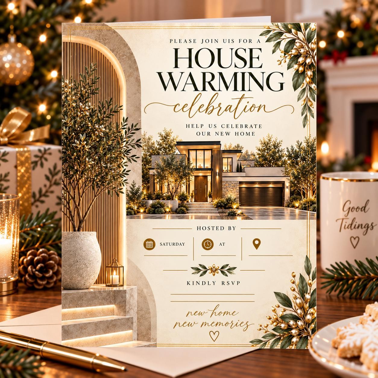 Modern Housewarming Invitation Template