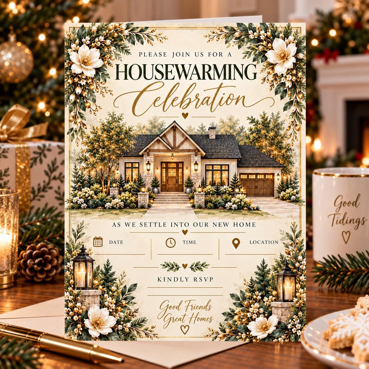 Editable Housewarming Invitation Template