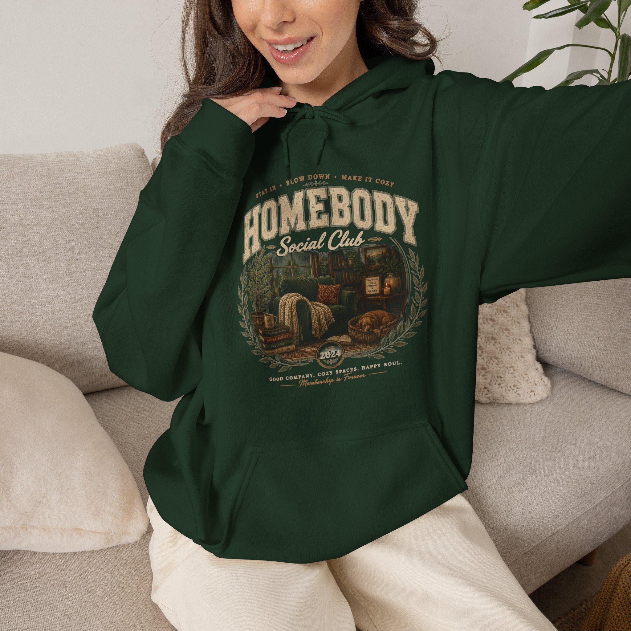 Homebody Cabin Scene Hoodie