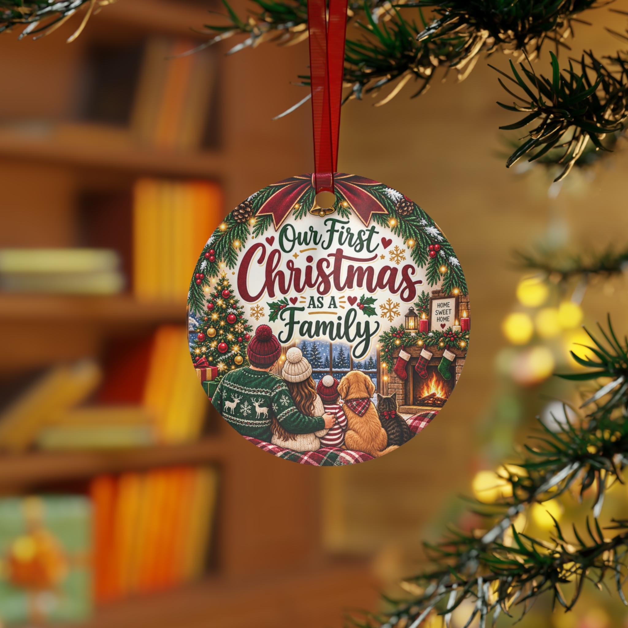 Our First Christmas as a Family Ornament