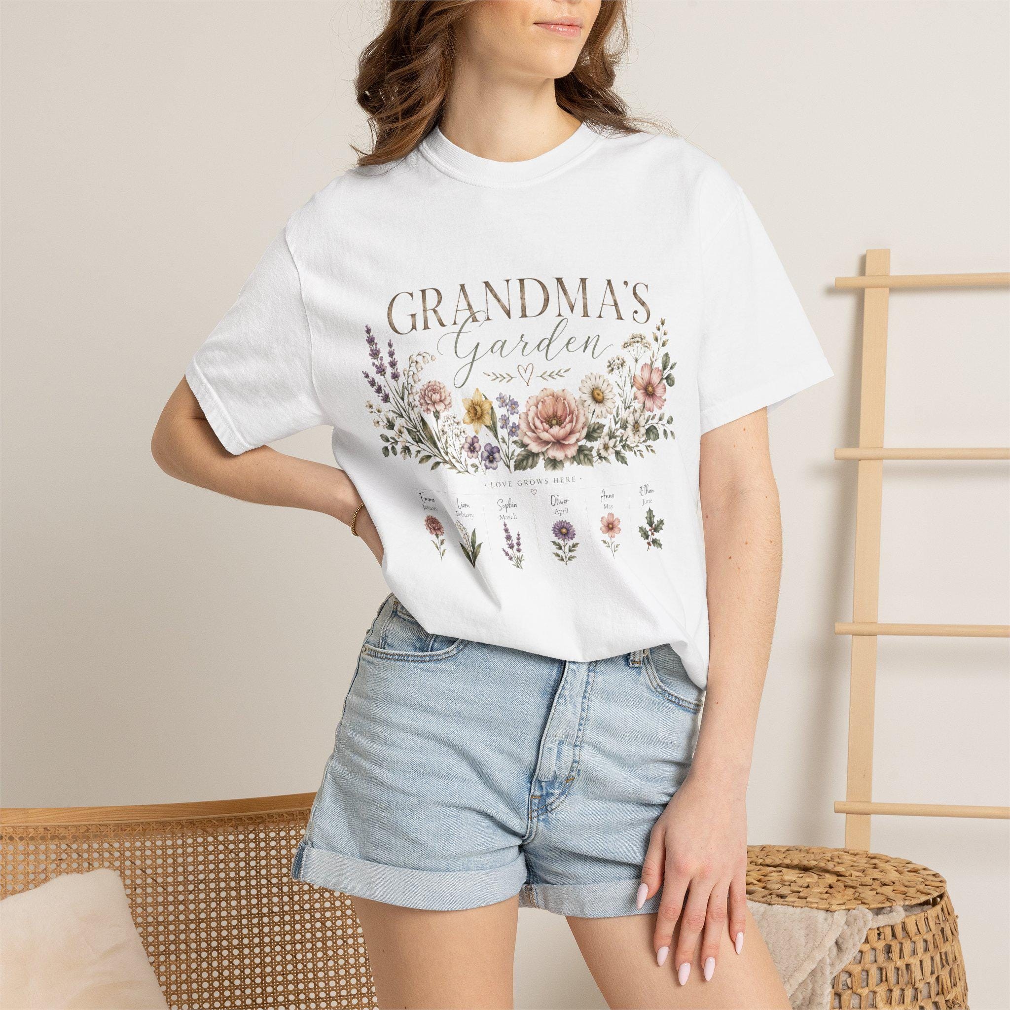 Grandmas Garden floral bouquet T-Shirt