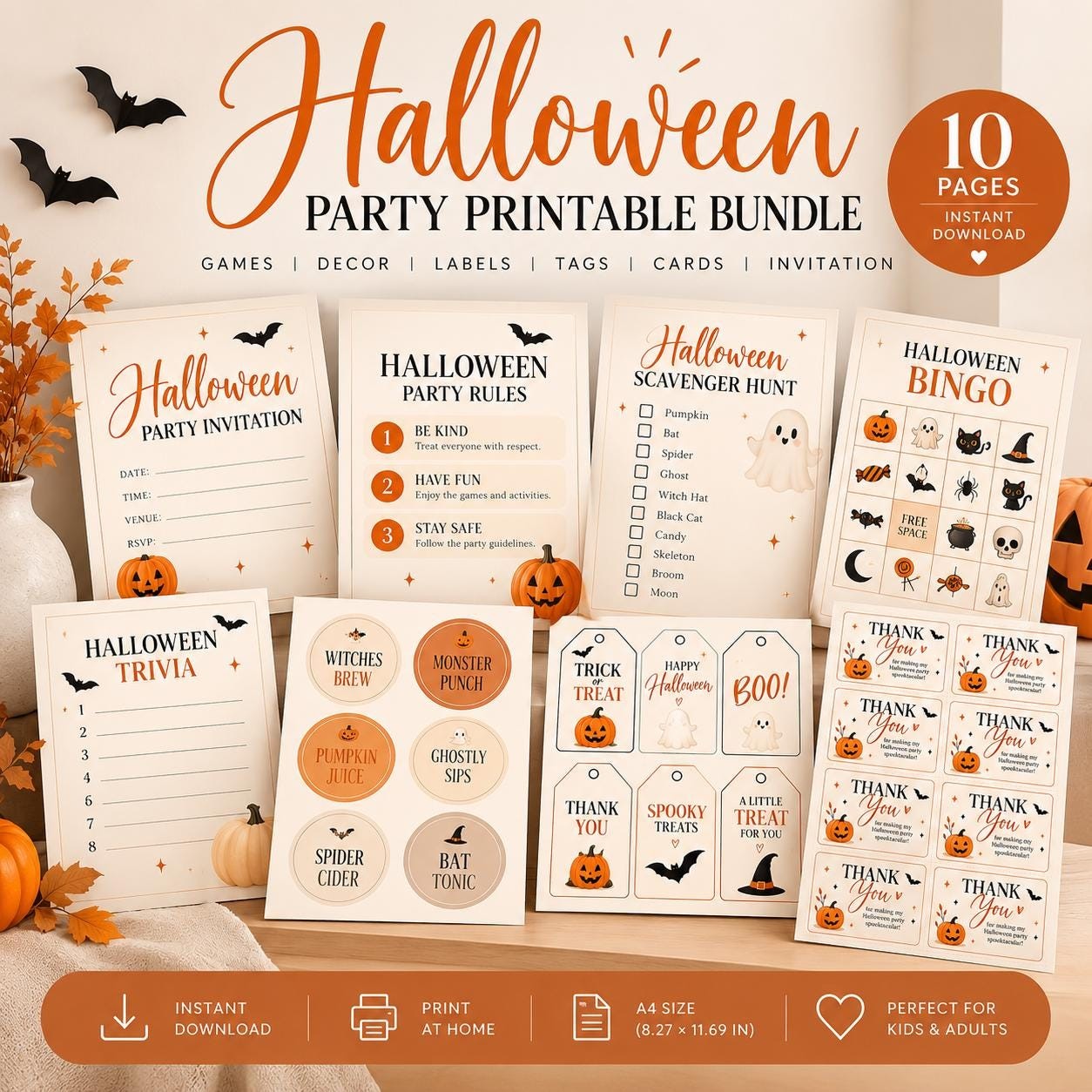 Halloween Party Printable Bundle