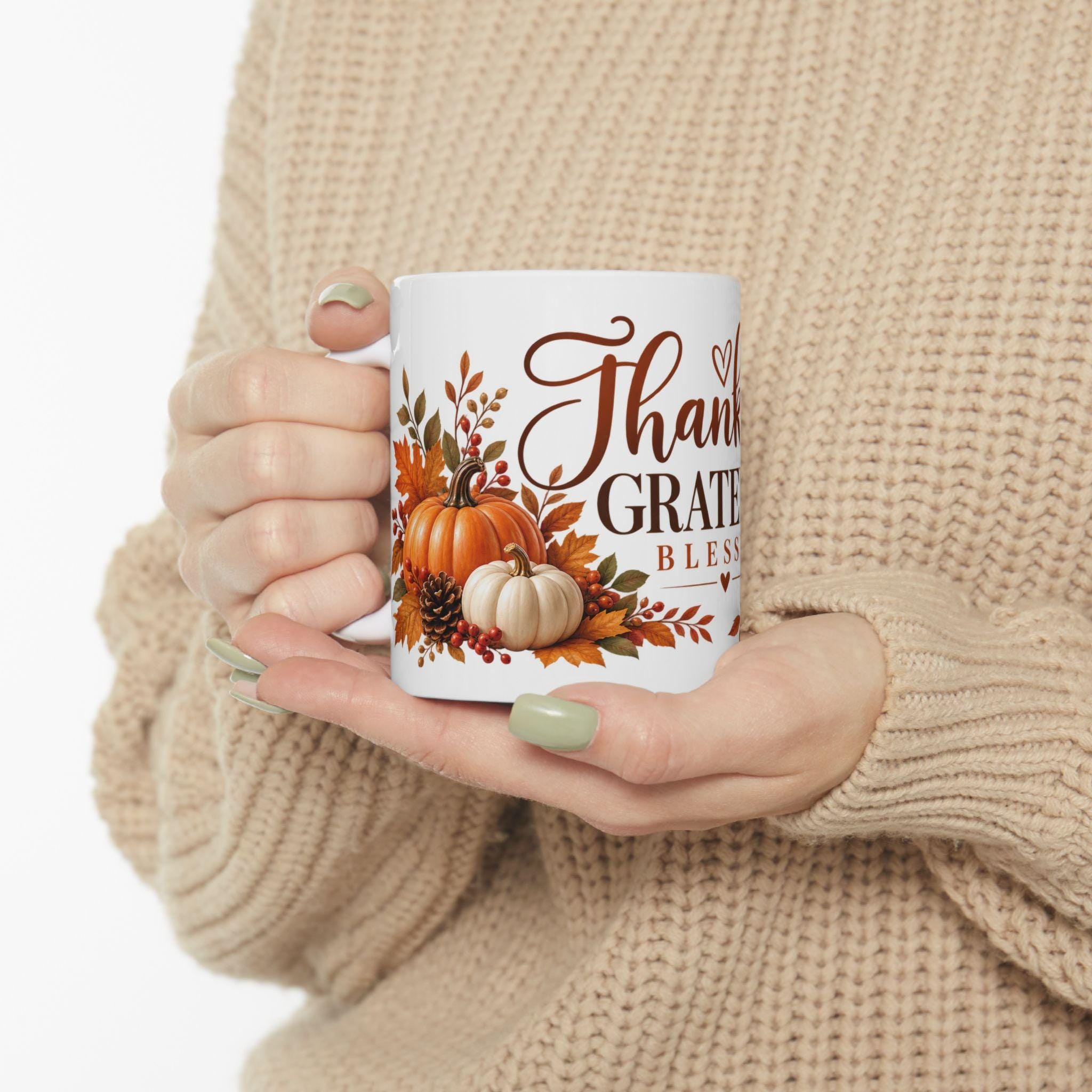 Thankful Grateful Blessed Mug