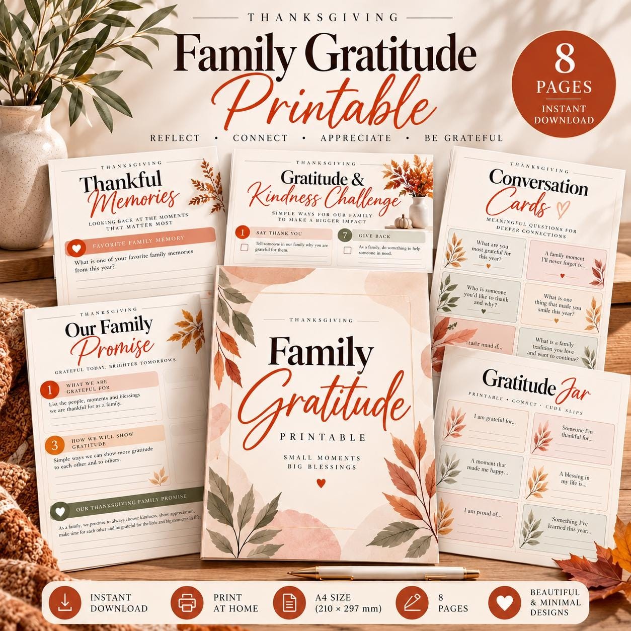Family Gratitude Printable