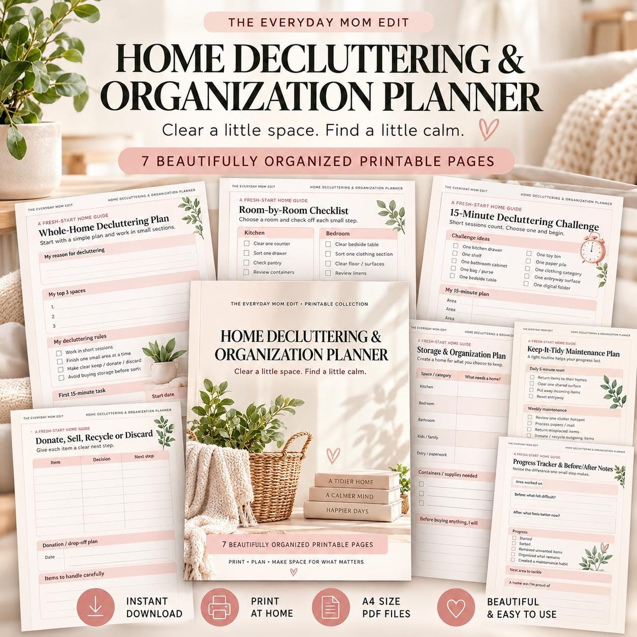 Home Decluttering Planner