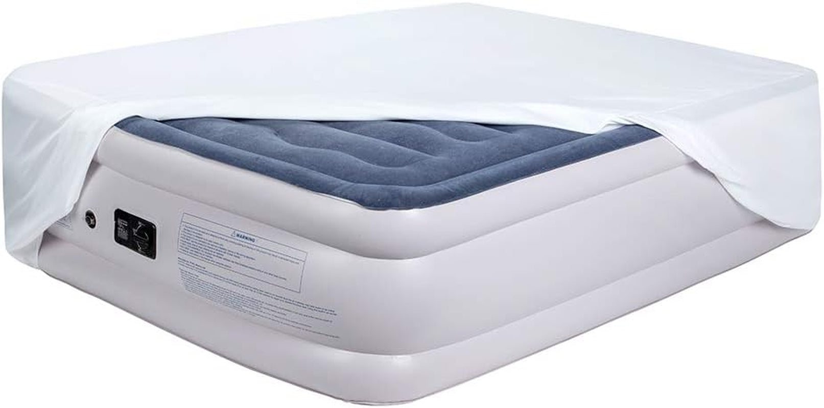 Air Mattress Fitted Sheet - Twin XL, White | Deep Pocket, Easy Inflate, Soft Microfiber