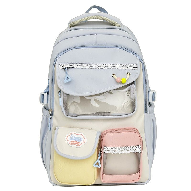 Junior High School Students Stylish Backpack With Large Capacity