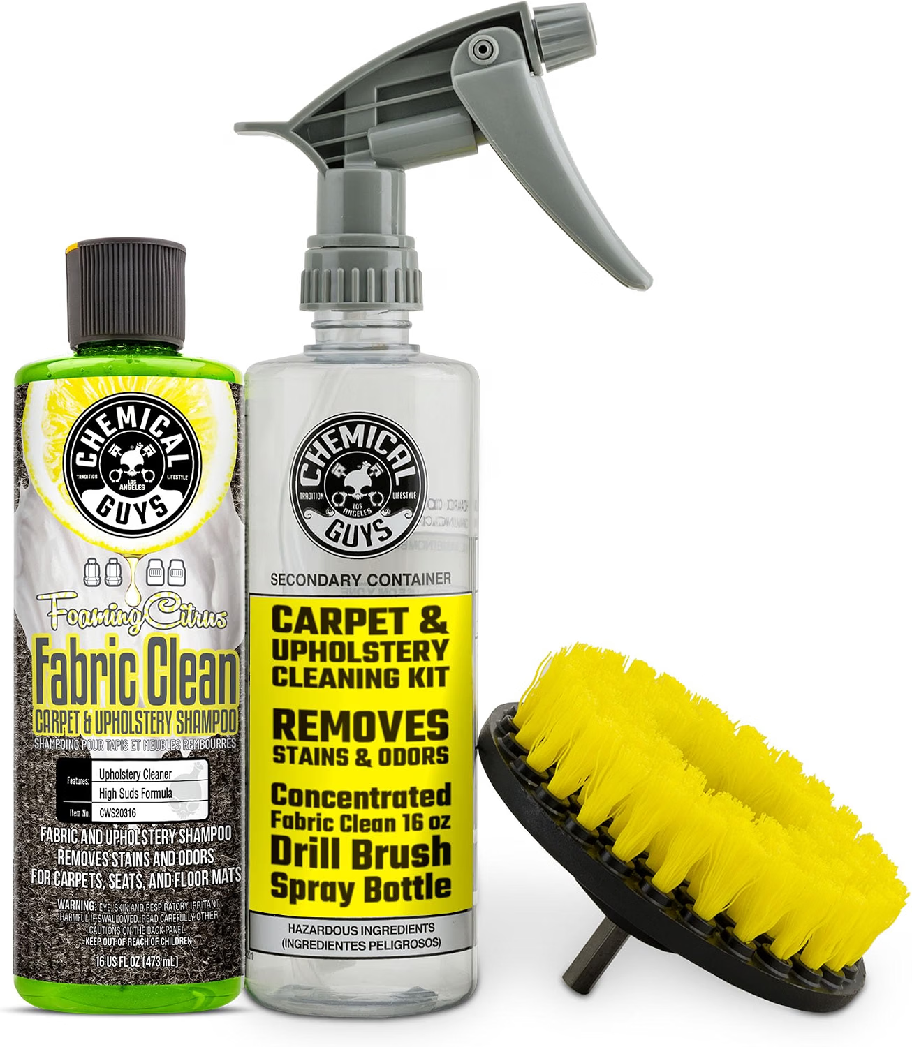 Chemical Guys Foaming Citrus Fabric Clean carpet and upholstery kit
