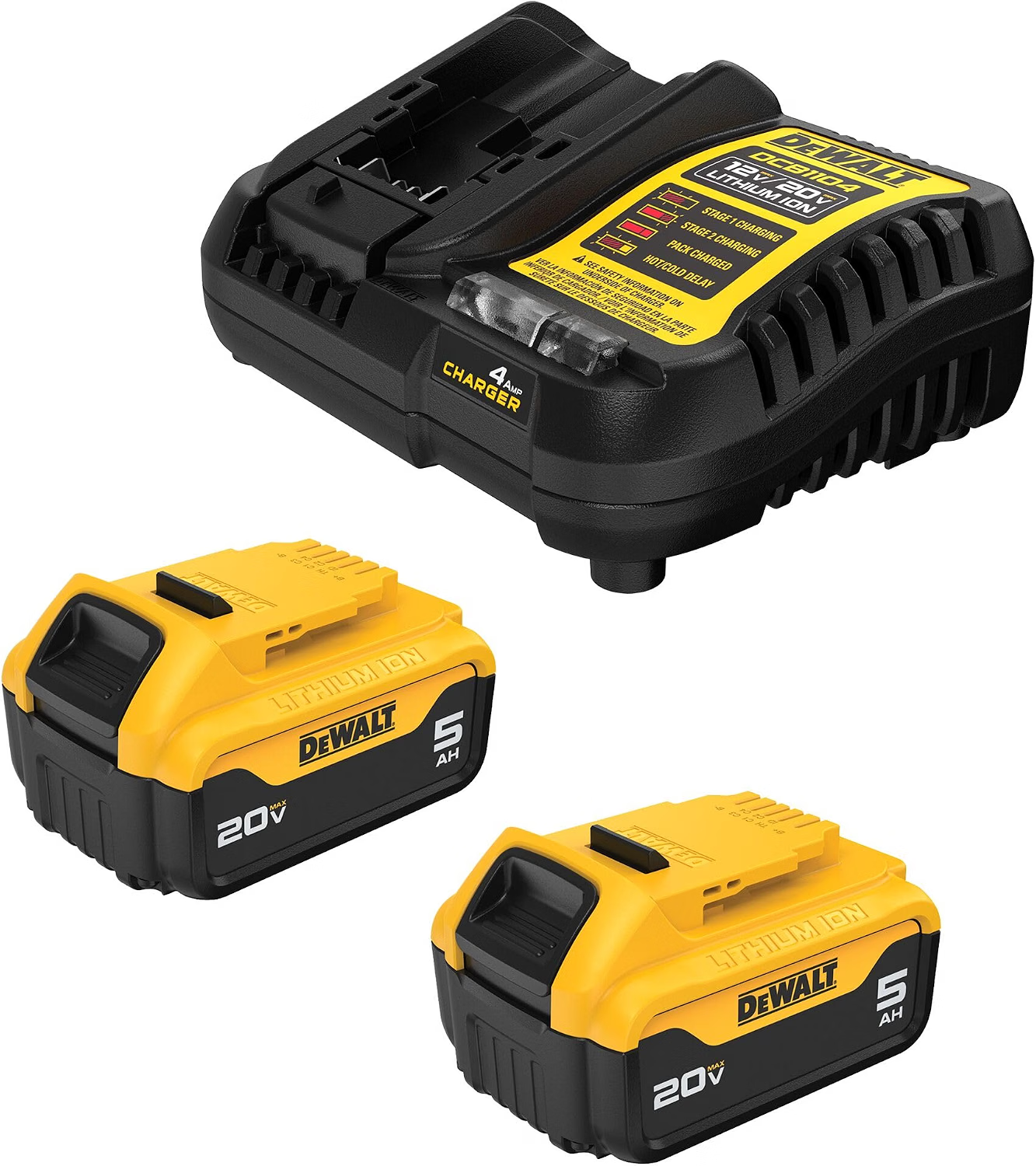 DEWALT 20V MAX 5Ah battery and charger kit