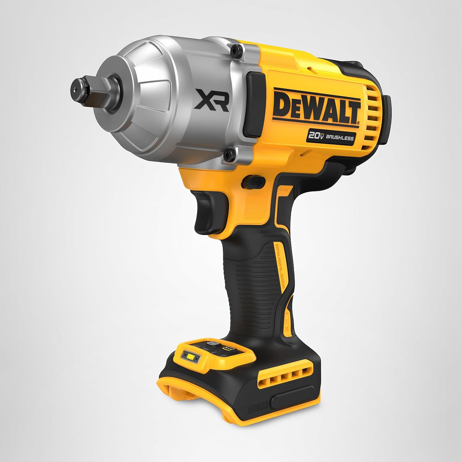 Cordless impact wrench used as an example of a compact garage tool