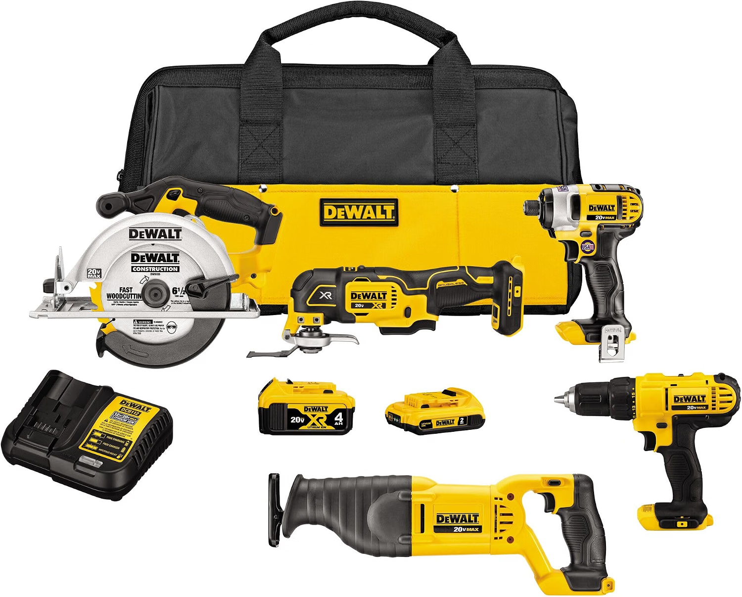 DEWALT DCK551D1M1 20V MAX five-tool combo kit
