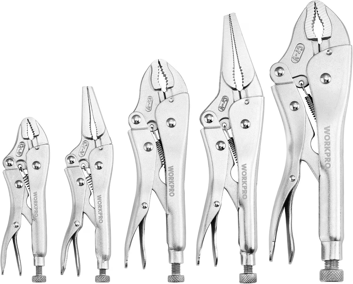 WORKPRO five-piece locking pliers set