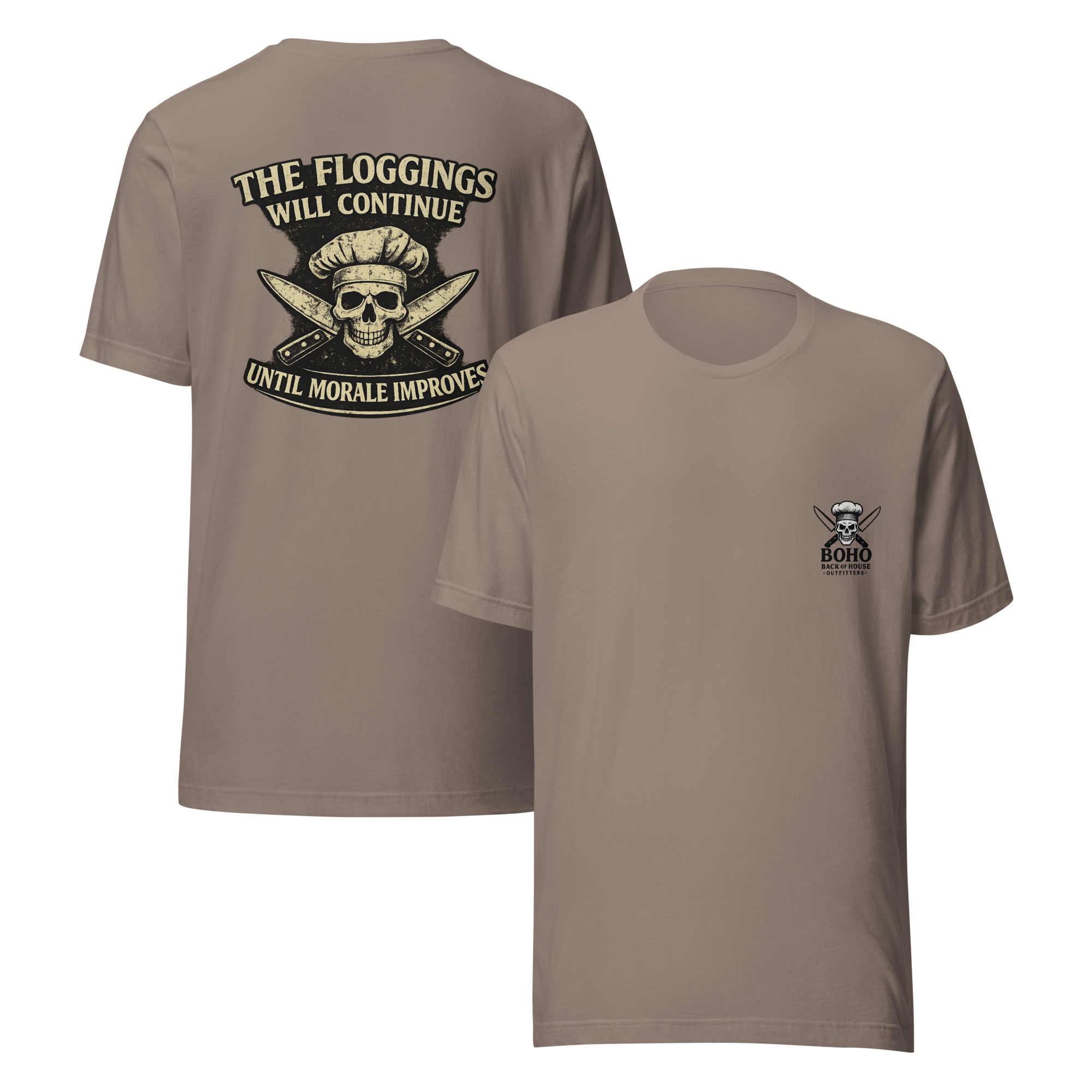 Floggings Pirate Tee - Black Pocket