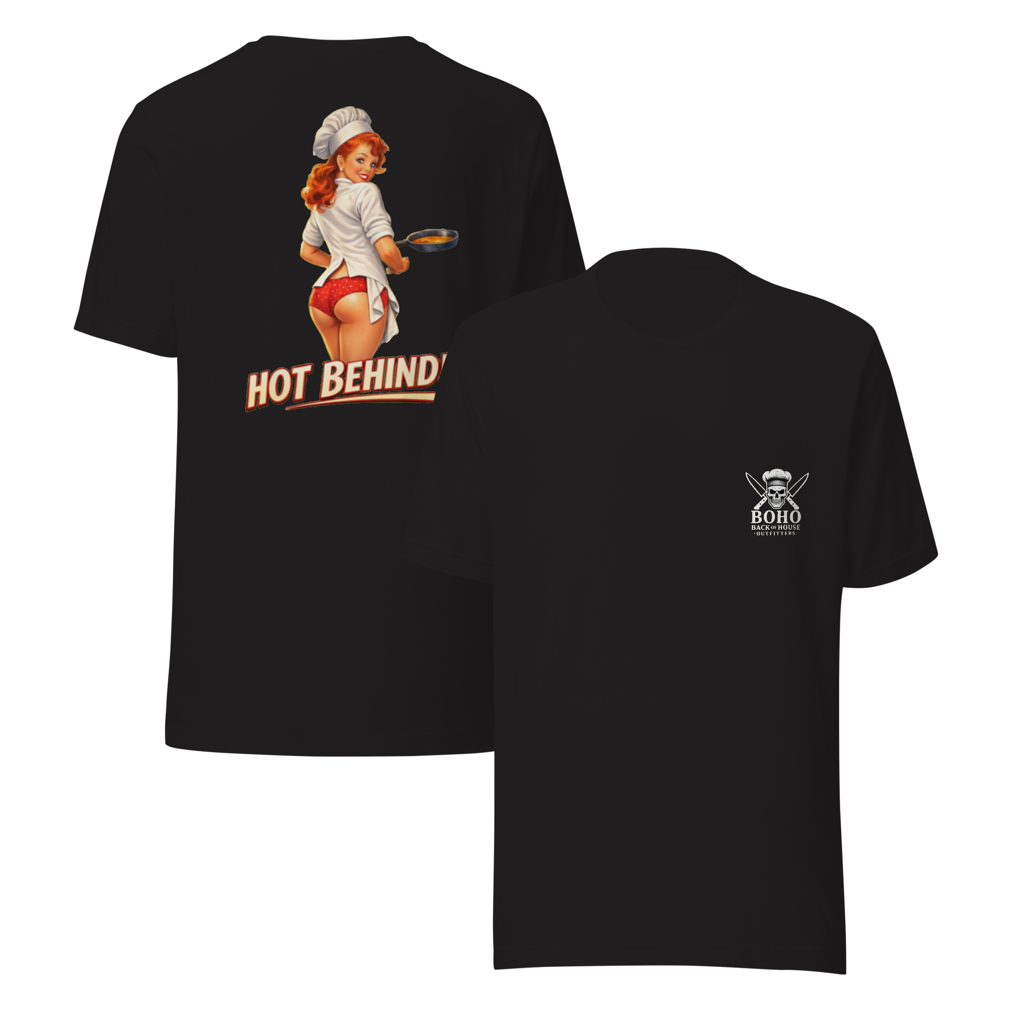 Hot Behind charcoal tee