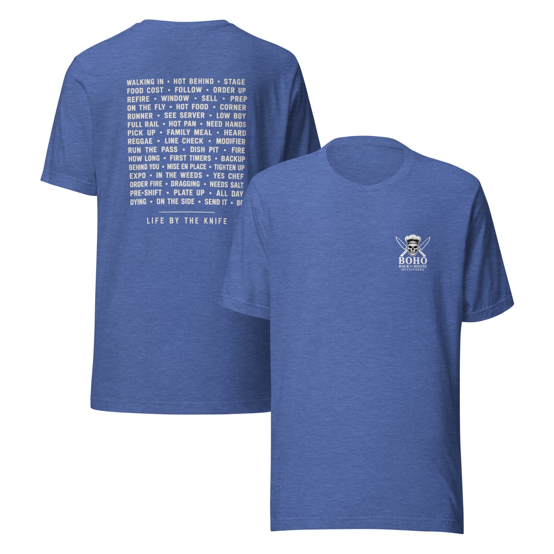 Line Lingo Tee - White Print, alternate color