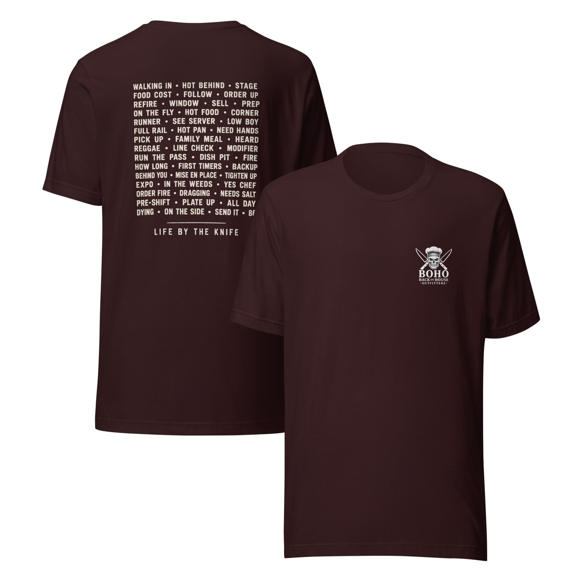 Line Lingo Tee - White Print, alternate color