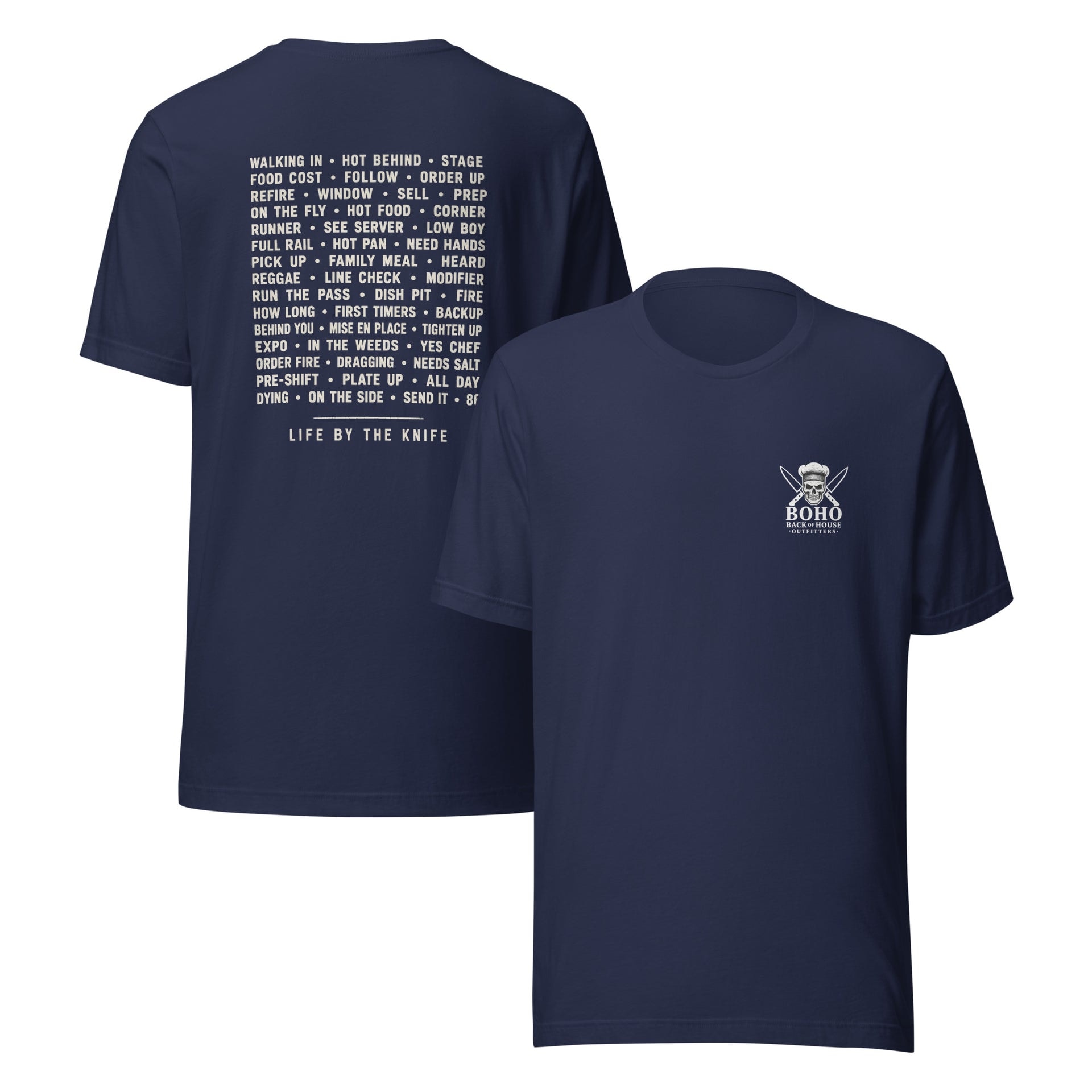 Line Lingo Tee - White Print, alternate color