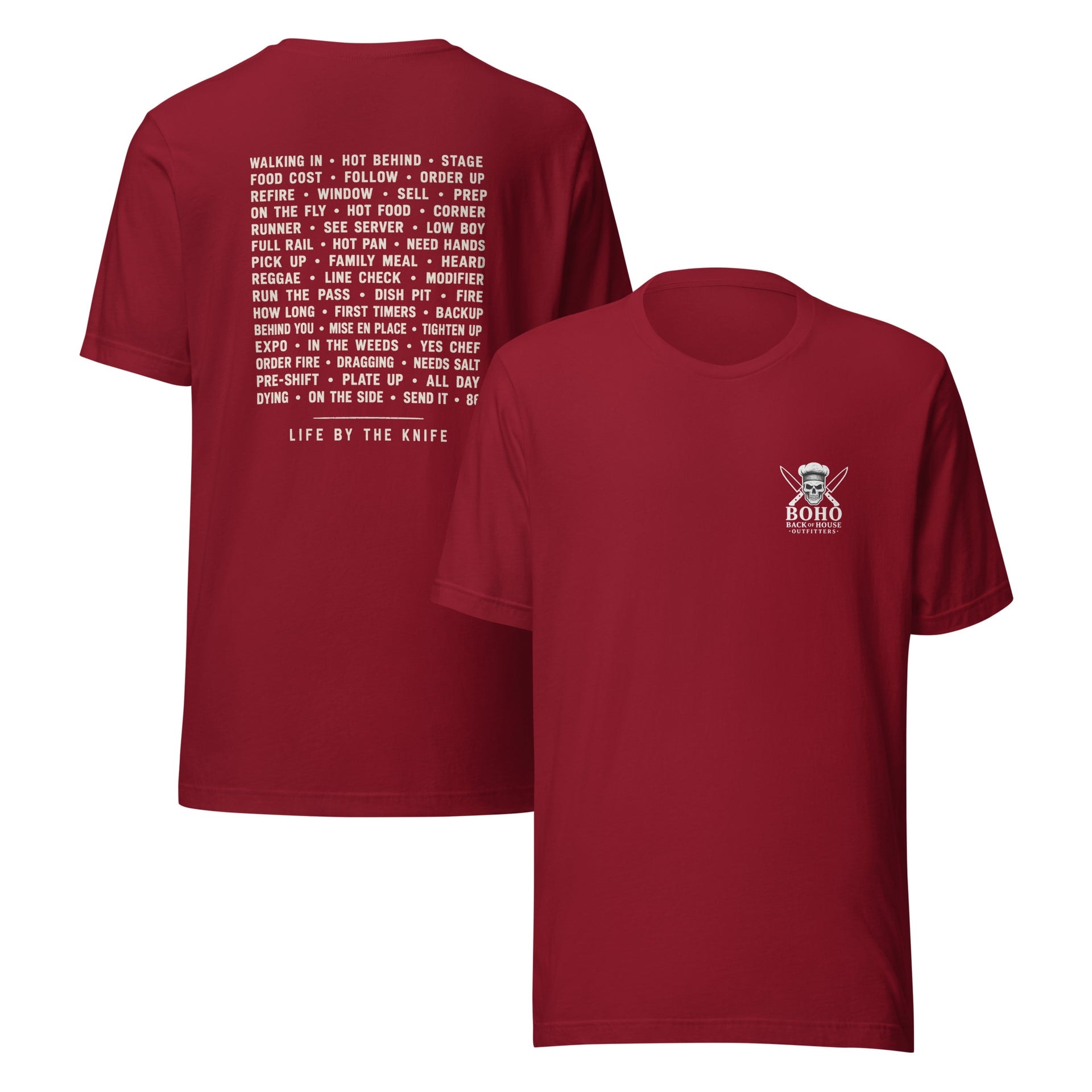 Line Lingo Tee - White Print, alternate color