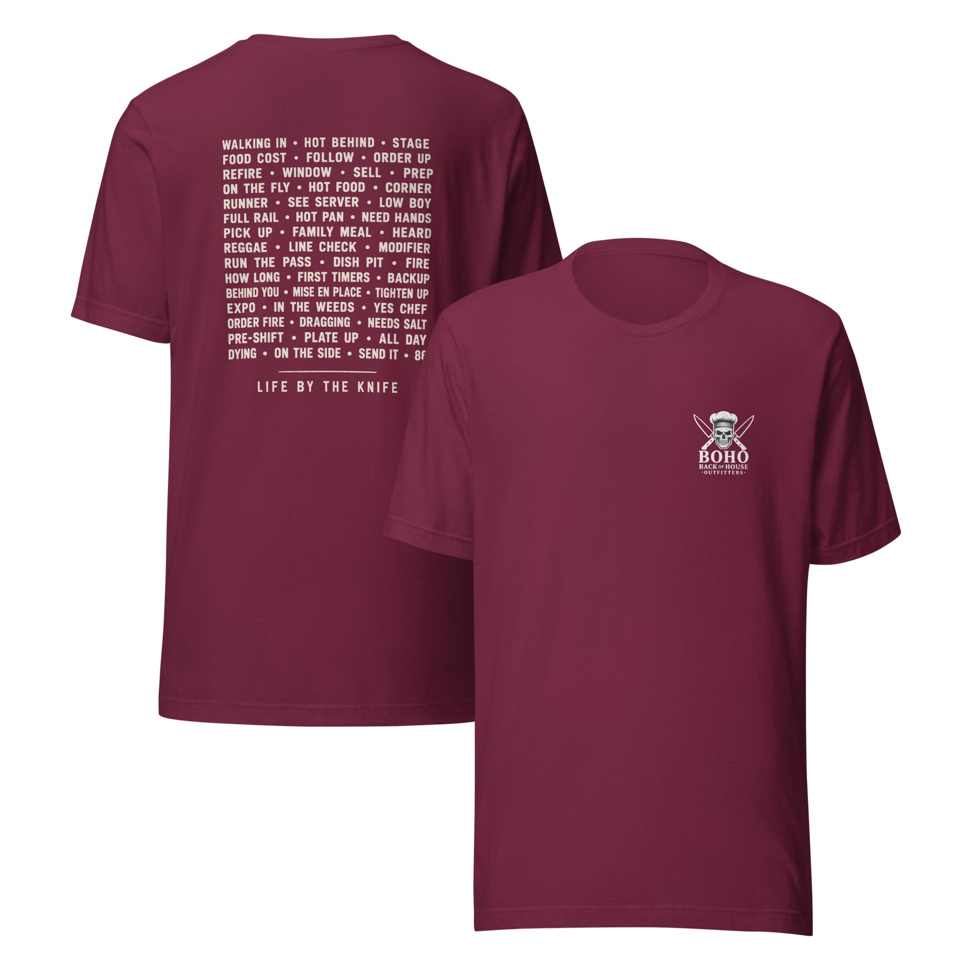 Line Lingo Tee - White Print, alternate color