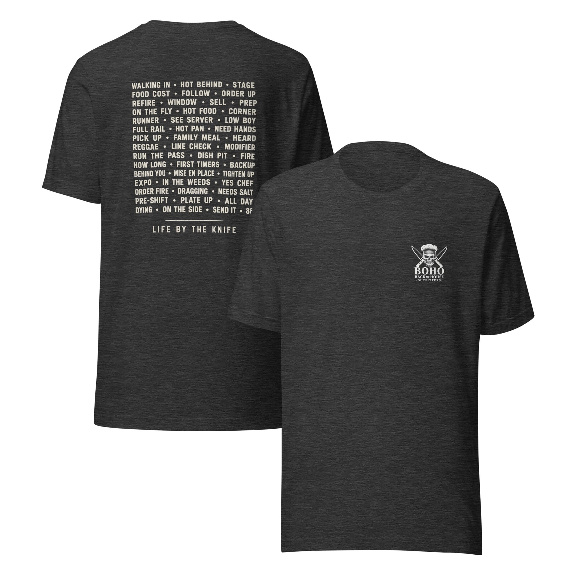 Line Lingo Tee - White Print, alternate color