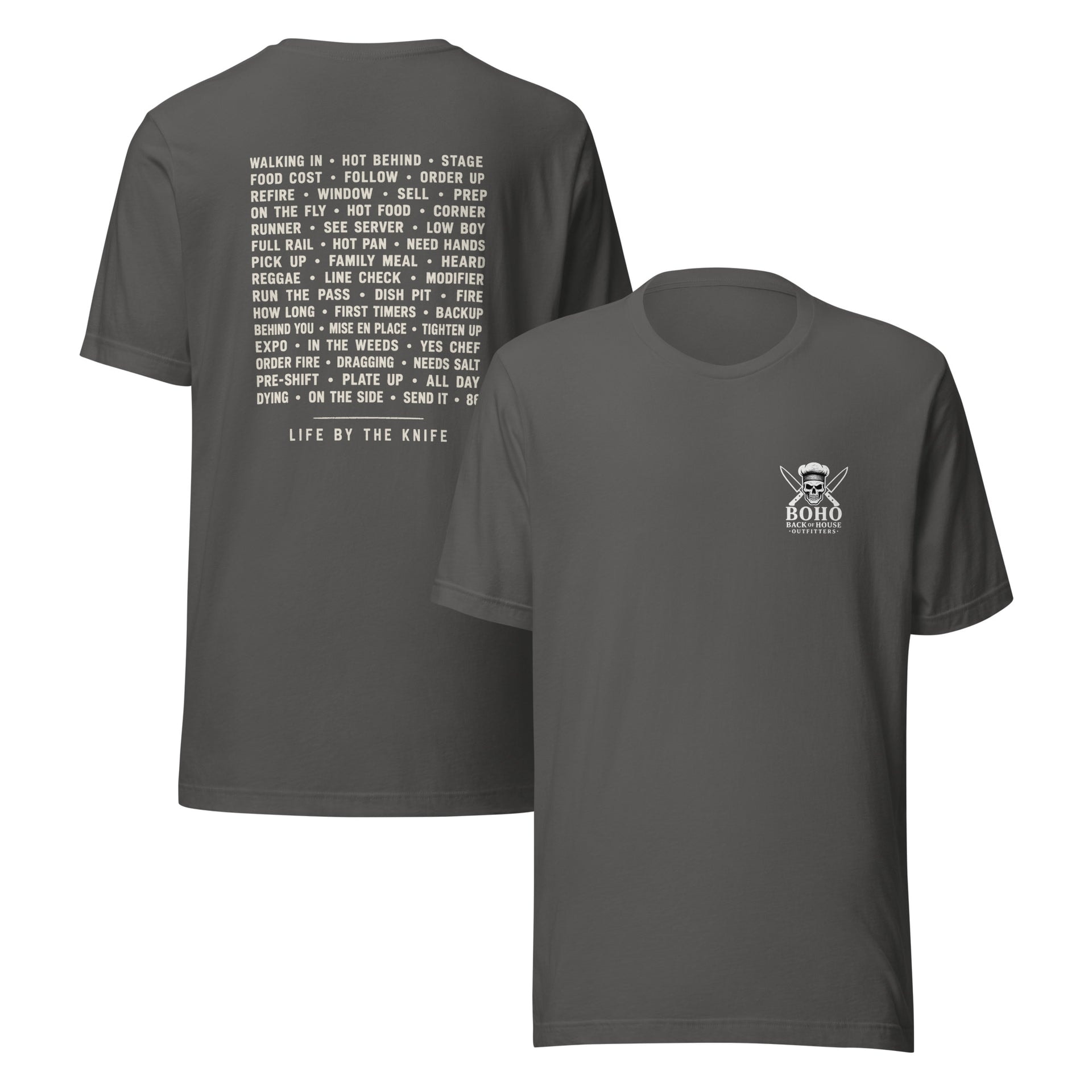 Line Lingo Tee - White Print, alternate color