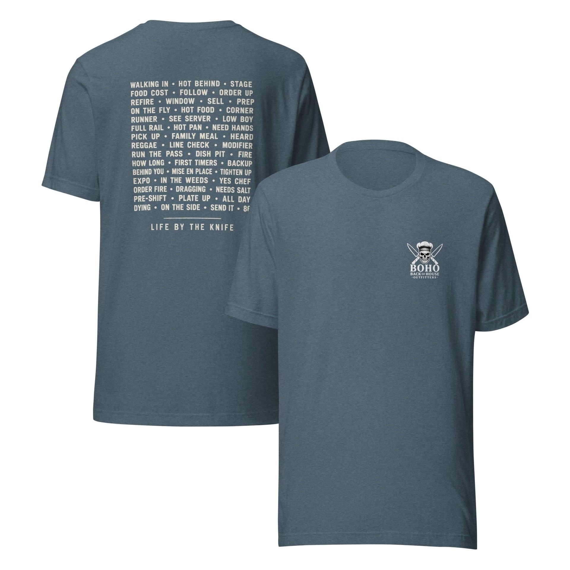 Line Lingo Tee - White Print, alternate color