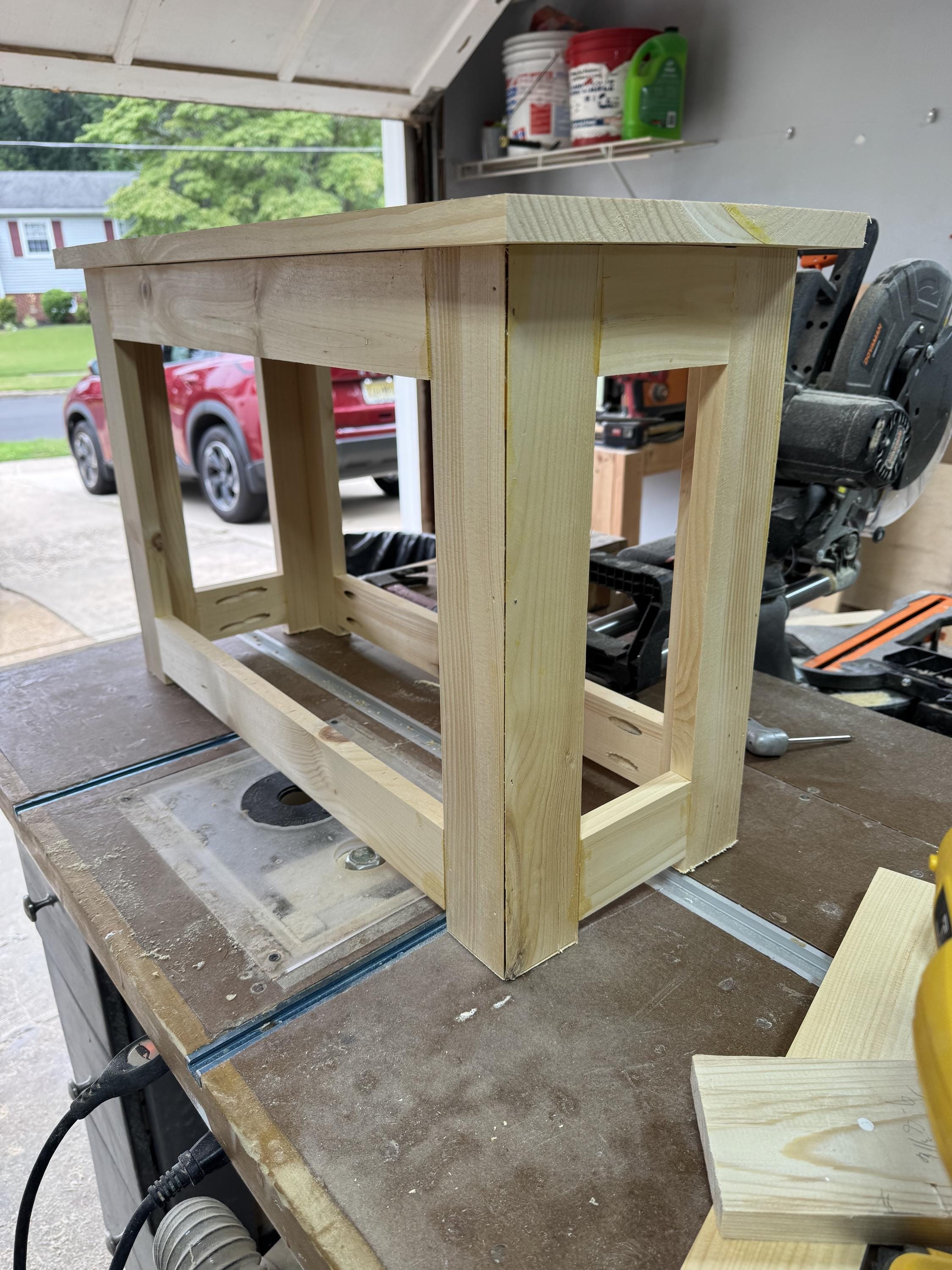 Small Farmhouse Entryway Bench, Compact Wood Shoe Bench for Apartments, Mudroom Seating with Storage, view 3