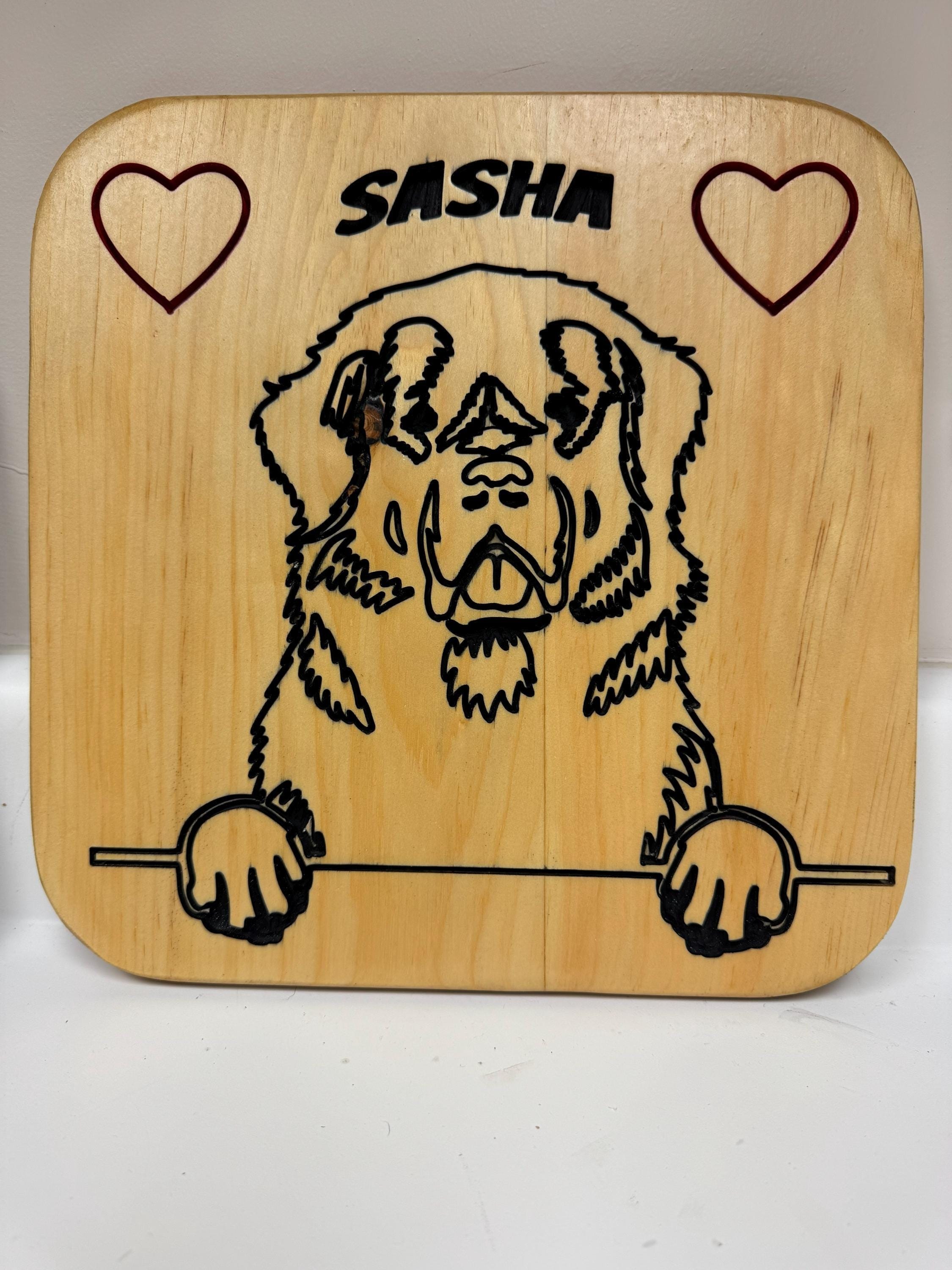 Personalized Dog Memorial Sign | CNC Carved Custom Breed Tribute, view 2