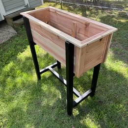 Handcrafted Raised Cedar Planter Box – Built to Last!, view 2