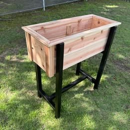 Handcrafted Raised Cedar Planter Box – Built to Last!