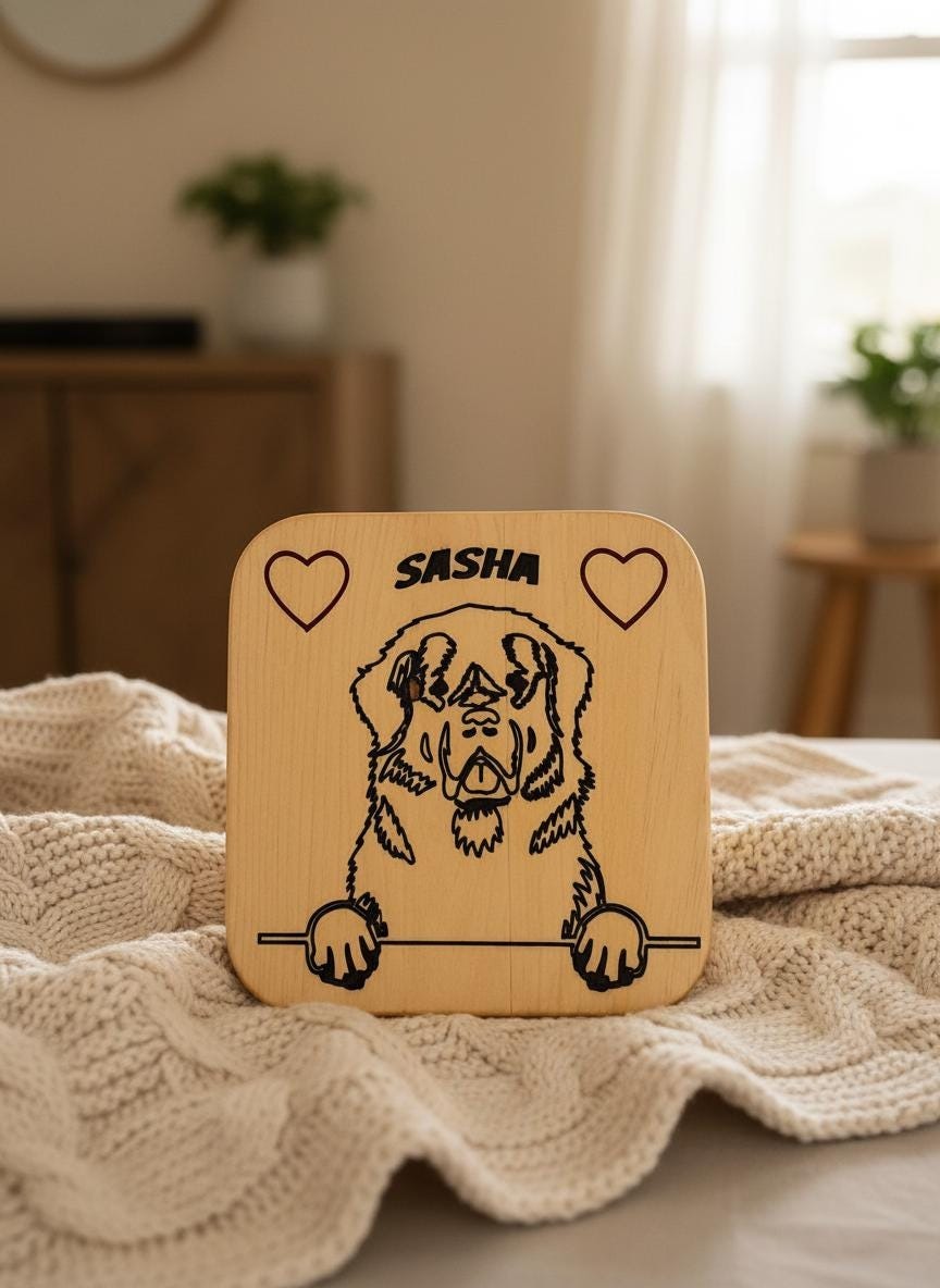 Personalized Dog Memorial Sign | CNC Carved Custom Breed Tribute, view 8