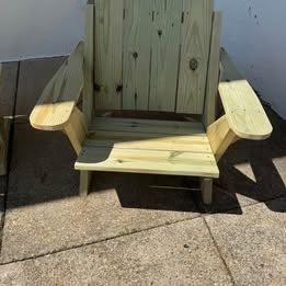 Modern Heavy-Duty Adirondack Chair & Side Table Set, view 5