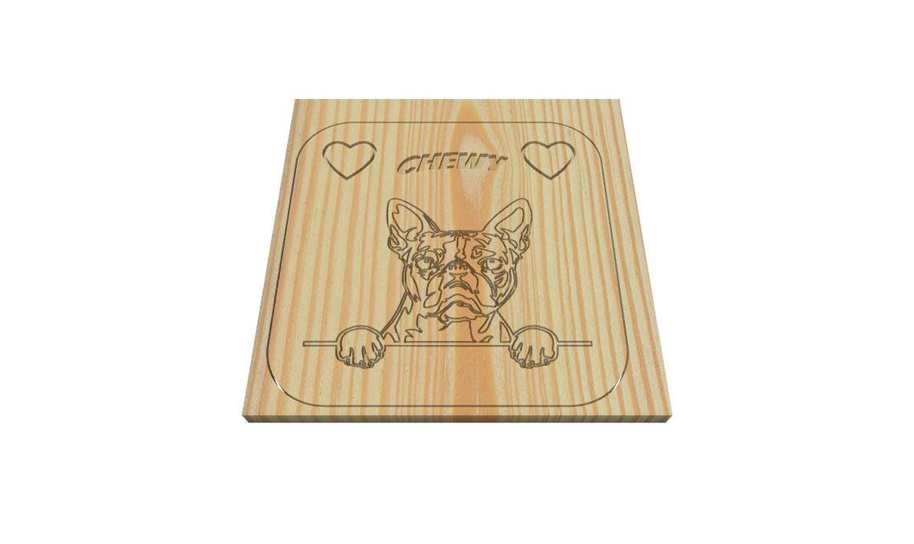 Personalized Dog Memorial Sign | CNC Carved Custom Breed Tribute, view 3
