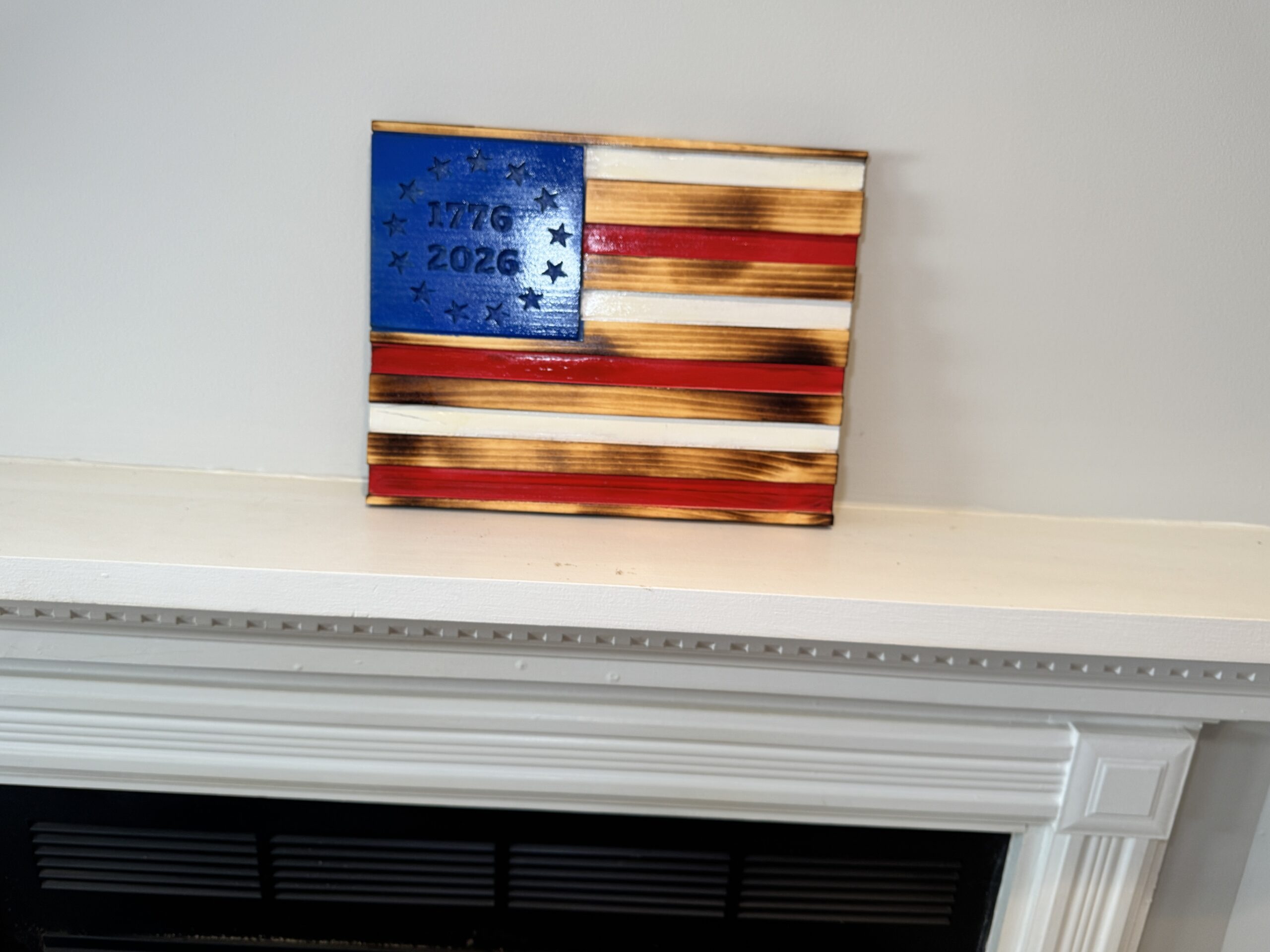 Betsy Ross Flag – Rustic Wooden American for 250th Anniversary, view 8