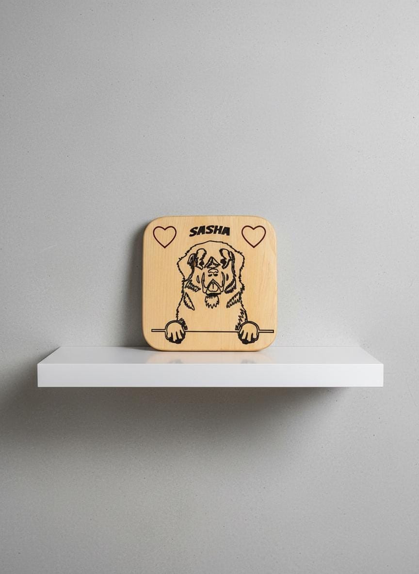Personalized Dog Memorial Sign | CNC Carved Custom Breed Tribute, view 9