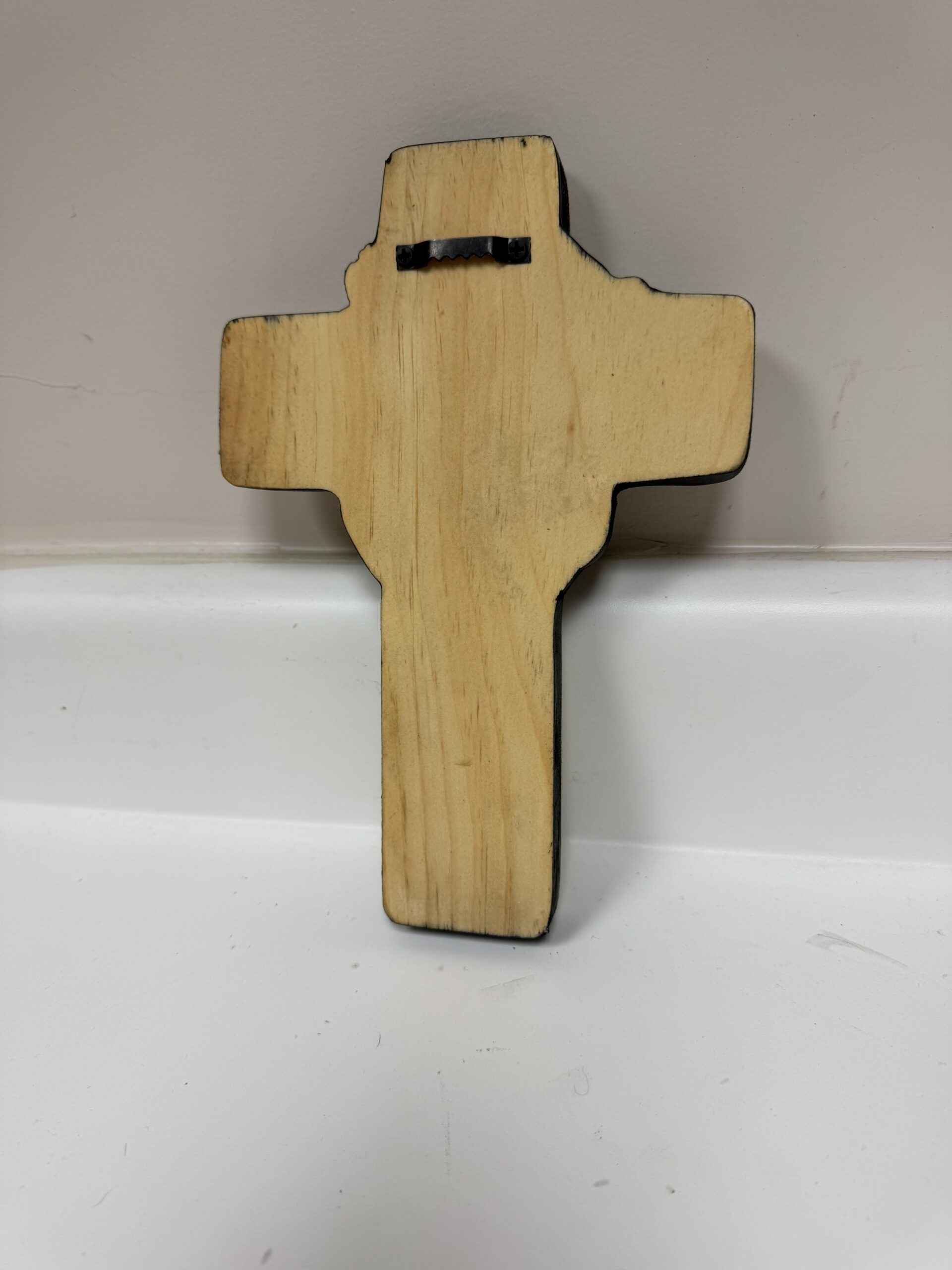 Handmade Carved Jesus Cross – Rustic Christian Wall Décor, view 2