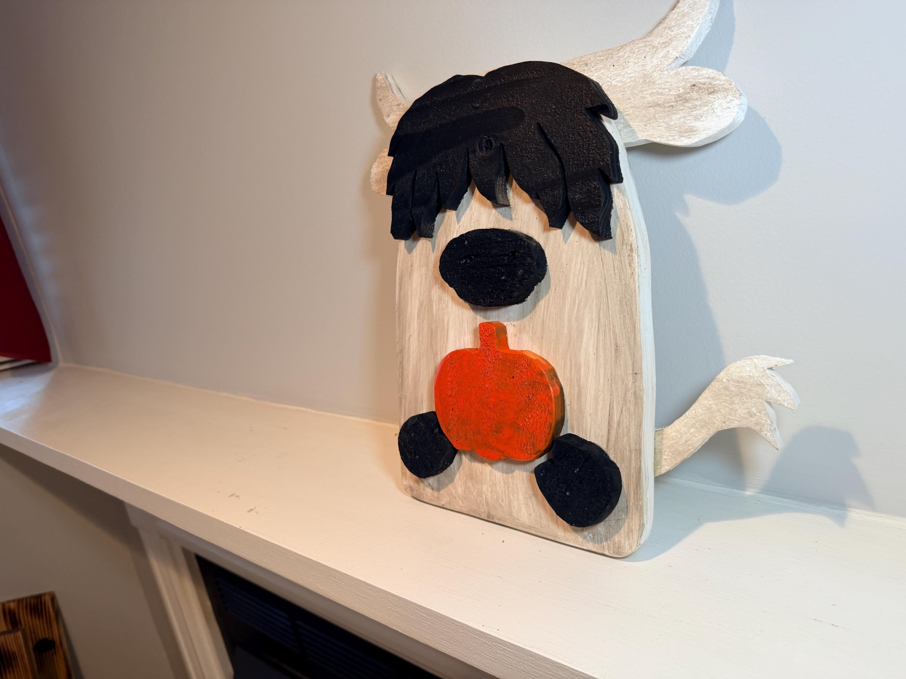 Highland Cow Sign, 14-Inch Cedar And Pine Wall Decor, view 8