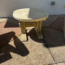 Modern Heavy-Duty Adirondack Chair & Side Table Set, view 4