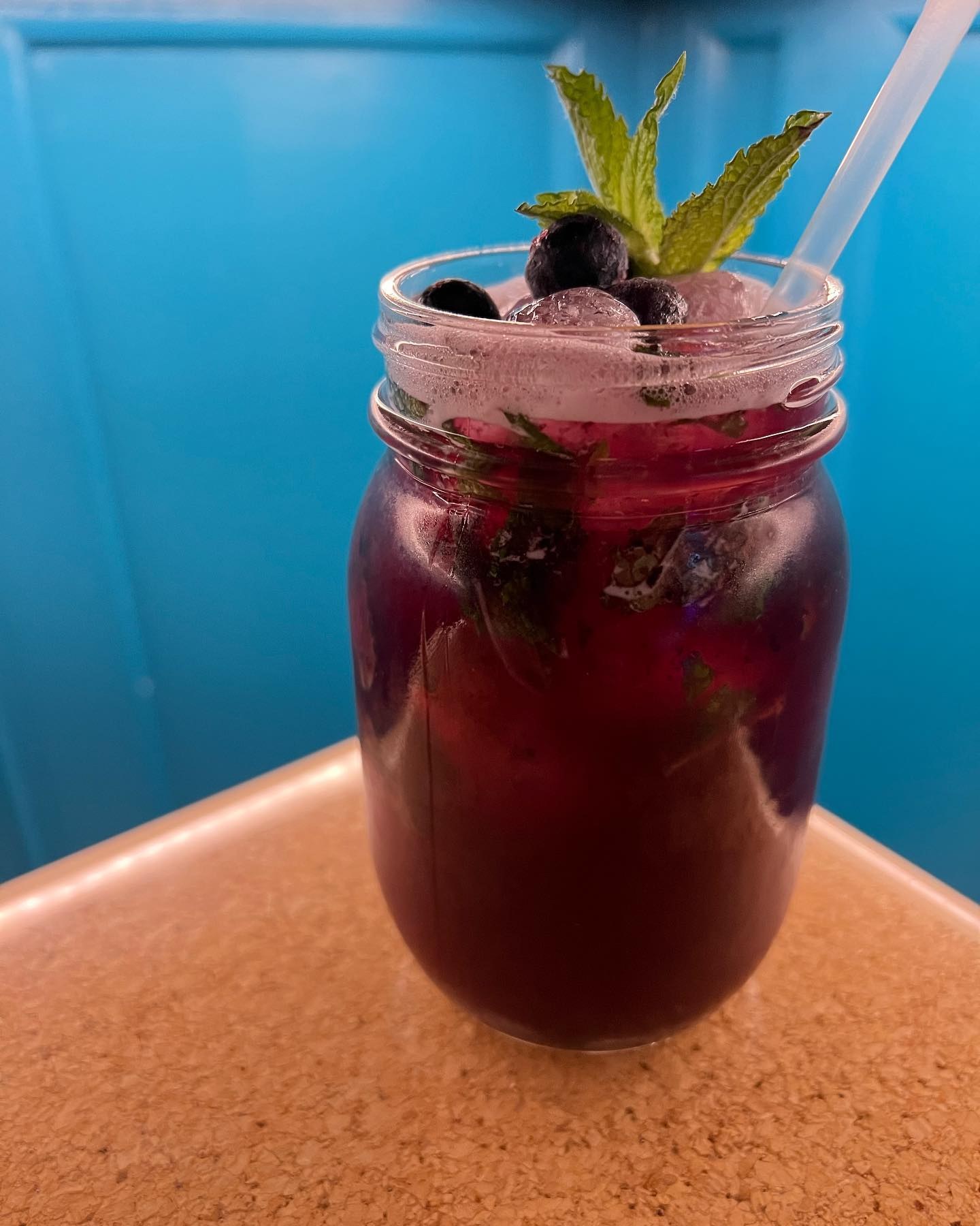 Blueberry Smoke cocktail at Port & Park