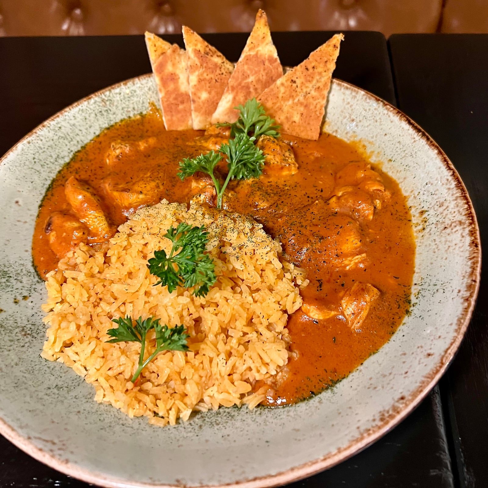 Butter Chicken Dinner at Port & Park Bistro | Bar