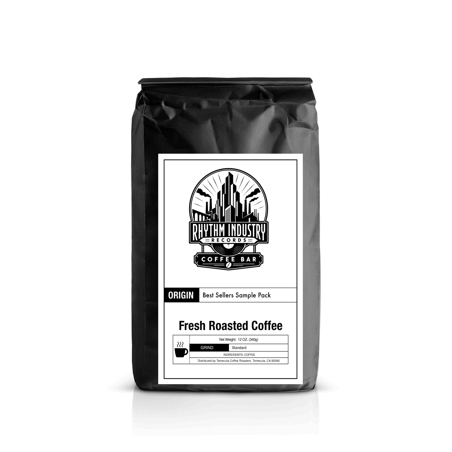 Best Sellers Sample Pack: 6Bean, Cowboy, Breakfast, Peru, Mexico, Bali from Rhythm Industry Records Coffee Bar