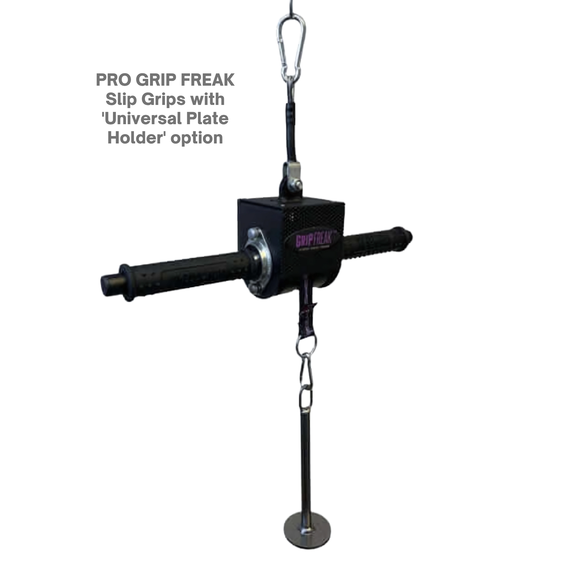 GRIP FREAK 'Slip Grip' Forearm Trainer with Weight Plate Pin