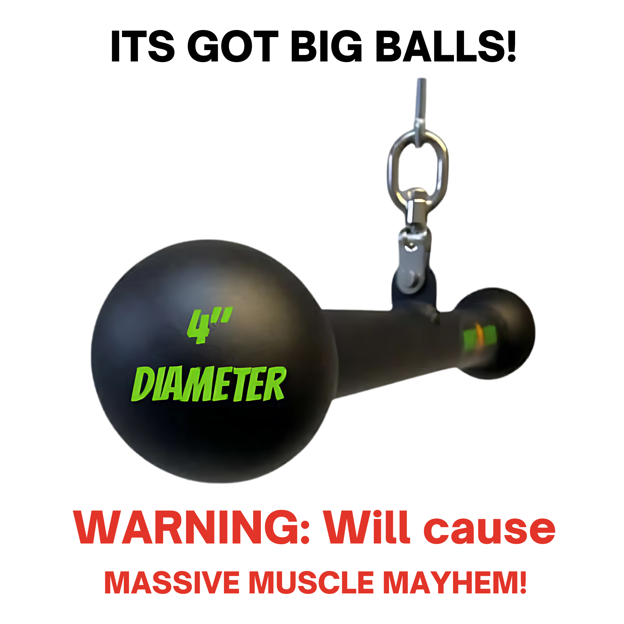 HOG LEGS Hog Balls Upper Body Exercise Equipment Bar - No Accessories