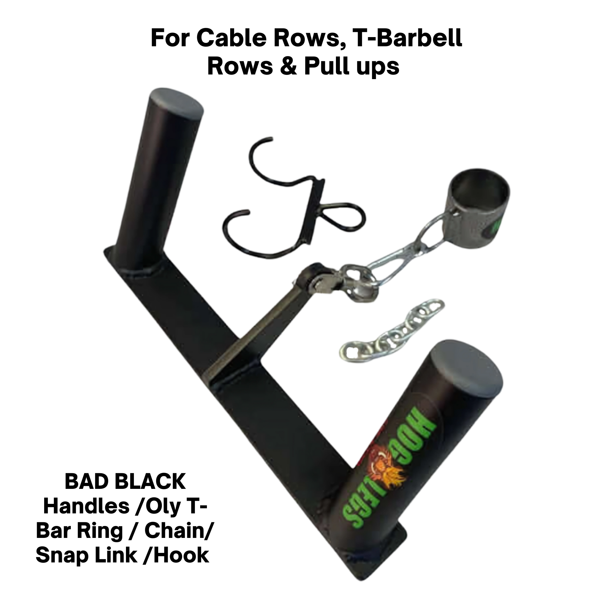 HOG LEGS Multi-Row 'Wide' Back Cable Exercise Handles